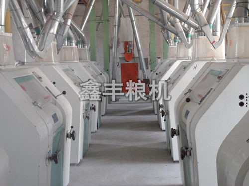 河北館陶100噸面粉機(jī)組安裝案例